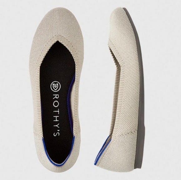 Rothy's Shoes - Rothy's Cream Rounded Toe Flats